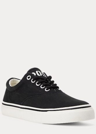 Pantofi negri din pânză Ralph Lauren Bryn de damă