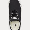 Pantofi negri din pânză Ralph Lauren Bryn de damă Pantofi negri din pânză Ralph Lauren Bryn de damă