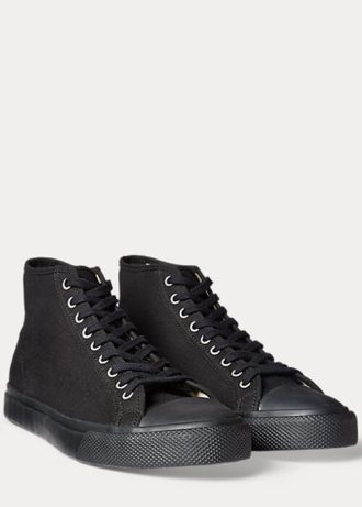 Pantofi negri din pânză Ralph Lauren Mayport de damă