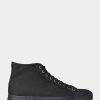 Pantofi negri din pânză Ralph Lauren Mayport pentru bărbați Pantofi negri din pânză Ralph Lauren Mayport pentru bărbați