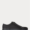 Pantofi negri din pânză Ralph Lauren pentru bărbați Pantofi negri din pânză Ralph Lauren pentru bărbați