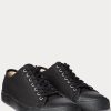 Pantofi negri din pânză Ralph Lauren pentru bărbați Pantofi negri din pânză Ralph Lauren pentru bărbați