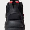 Pantofi negri pentru bărbați Ralph Lauren PS100 High-Top Pantofi negri pentru bărbați Ralph Lauren PS100 High-Top