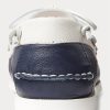 Pantofi ocazional din piele bicolor Ralph Lauren Merton crem / bleumarin pentru bărbați