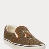 Pantofi pentru bărbați, maro/maro, Ralph Lauren Keaton Tweed, cu slip-on Pantofi pentru bărbați, maro/maro, Ralph Lauren Keaton Tweed, cu slip-on