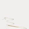 Pantofi plat cu șireturi din piele nappa Cecilia Ralph Lauren de damă crem Pantofi plat cu șireturi din piele nappa Cecilia Ralph Lauren de damă crem