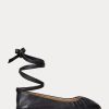 Pantofi plat cu șireturi din piele nappa Cecilia Ralph Lauren de damă negri Pantofi plat cu șireturi din piele nappa Cecilia Ralph Lauren de damă negri