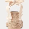 Pantofi plat cu pană de pânză Ralph Lauren, crem, cu franjuri Pantofi plat cu pană de pânză Ralph Lauren, crem, cu franjuri