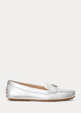 Pantofi plate pentru femei Ralph Lauren Barnsbury metalizat Nappa Driver Pantofi plate pentru femei Ralph Lauren Barnsbury metalizat Nappa Driver