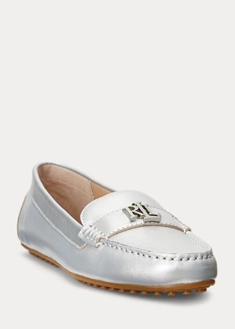 Pantofi plate pentru femei Ralph Lauren Barnsbury metalizat Nappa Driver Pantofi plate pentru femei Ralph Lauren Barnsbury metalizat Nappa Driver