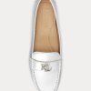 Pantofi plate pentru femei Ralph Lauren Barnsbury metalizat Nappa Driver