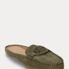 Pantofi plati din piele de căprioară pentru femei Ralph Lauren Brynn Olive Pantofi plati din piele de căprioară pentru femei Ralph Lauren Brynn Olive