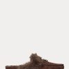 Pantofi plati din piele intoarsa cu garnituri de blana artificiala Ralph Lauren Savanah de dama ciocolata Pantofi plati din piele intoarsa cu garnituri de blana artificiala Ralph Lauren Savanah de dama ciocolata