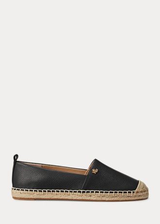 Pantofi plati din piele negri Ralph Lauren Cameryn IV de damă Pantofi plati din piele negri Ralph Lauren Cameryn IV de damă