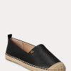 Pantofi plati din piele negri Ralph Lauren Cameryn IV de damă Pantofi plati din piele negri Ralph Lauren Cameryn IV de damă