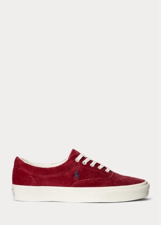 Pantofi roșii din velur Ralph Lauren Keaton pentru bărbați