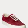 Pantofi roșii din velur Ralph Lauren Keaton pentru bărbați Pantofi roșii din velur Ralph Lauren Keaton pentru bărbați