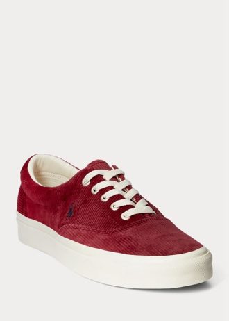 Pantofi roșii din velur Ralph Lauren Keaton pentru bărbați
