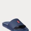 Papuci Ralph Lauren Signature Pony pentru bărbați bleumarin/roșu Papuci Ralph Lauren Signature Pony pentru bărbați bleumarin/roșu