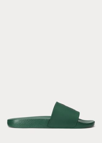 Papuci verde Ralph Lauren Polo Bear pentru bărbați