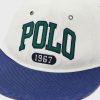 Pălării cu vârf plat cu logo Ralph Lauren alb pentru bărbați
