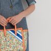 Prnt Khaki Mjcqrd/Portsid Genți tote pentru femei Ralph Lauren, jacquard, medii, cu monogramă