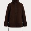 Pulover cu tunică fleece cu fermoar sfert Ralph Lauren pentru femei negre Pulover cu tunică fleece cu fermoar sfert Ralph Lauren pentru femei negre