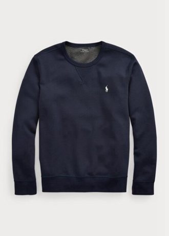 Pulover din tricot dublu Ralph Lauren pentru bărbați bleumarin Pulover din tricot dublu Ralph Lauren pentru bărbați bleumarin