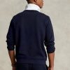 Pulover din tricot dublu Ralph Lauren pentru bărbați bleumarin