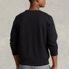 Pulover negru pentru bărbați Ralph Lauren, din tricot dublu Pulover negru pentru bărbați Ralph Lauren, din tricot dublu