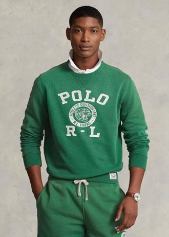 Pulover pentru bărbați, verde, cu logo Ralph Lauren Pulover pentru bărbați, verde, cu logo Ralph Lauren