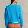 Pulover pentru damă, albastru Ralph Lauren Fleece Crewneck
