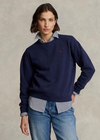 Pulover pentru damă, bluză, Ralph Lauren, din fleece crewneck Pulover pentru damă, bluză, Ralph Lauren, din fleece crewneck