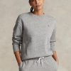 Pulover pentru damă, gri închis, cu pulover, Ralph Lauren, din fleece