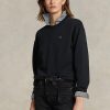 Pulover pentru damă Ralph Lauren Fleece Crewneck Negru