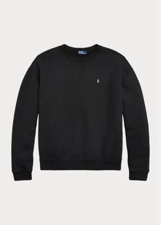 Pulover pentru damă Ralph Lauren Fleece Crewneck Negru Pulover pentru damă Ralph Lauren Fleece Crewneck Negru