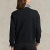 Pulover pentru damă Ralph Lauren Fleece Crewneck Negru