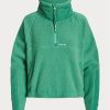 Pulover pentru damă, verzi, din fleece, cu garnitură antideschis, Ralph Lauren