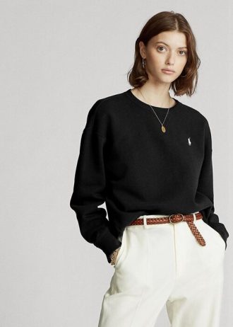 Pulover pentru femei Ralph Lauren de culoare neagră Pulover pentru femei Ralph Lauren de culoare neagră