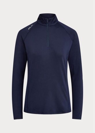 Pulover pentru femei Ralph Lauren din jerseu cu fermoar sfert