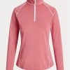 Pulover pentru femei Ralph Lauren, din jerseu, cu fermoar sfert