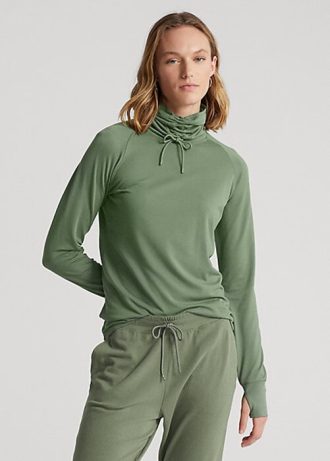 Pulover pentru femei Ralph Lauren, din jerseu, verde