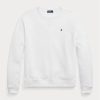 Pulovere albe pentru femei Ralph Lauren Fleece Crewneck