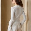 Pulovere albe Ralph Lauren cardigan cu volane pentru femei Pulovere albe Ralph Lauren cardigan cu volane pentru femei