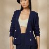 Pulovere cardigan dublu-breasted Ralph Lauren de damă bleumarin Pulovere cardigan dublu-breasted Ralph Lauren de damă bleumarin