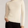 Pulovere cremă Ralph Lauren, cu nasturi, din cașmir Pulovere cremă Ralph Lauren, cu nasturi, din cașmir