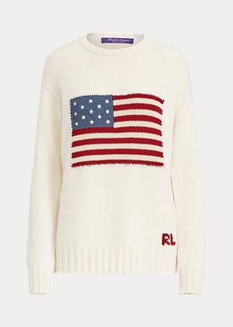Pulovere crew pentru femei Ralph Lauren Flag, din cașmir Pulovere crew pentru femei Ralph Lauren Flag, din cașmir