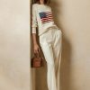 Pulovere crew pentru femei Ralph Lauren Flag, din cașmir
