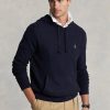 Pulovere cu glugă din bumbac texturat Ralph Lauren pentru bărbați bleumarin Pulovere cu glugă din bumbac texturat Ralph Lauren pentru bărbați bleumarin