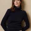 Pulovere cu guler rotic din cașmir cu nasturi Ralph Lauren pentru damă